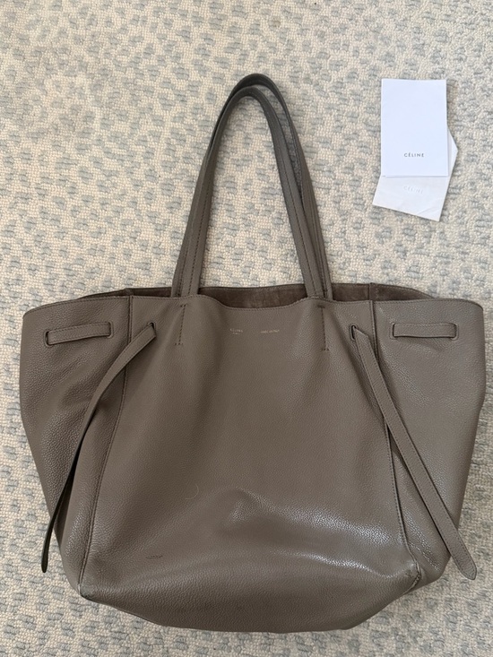 Celine Handbags - Celine Phantom Cabas Tote Bag – Leather, Large, Taupe